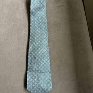 Oscar de la Renta Teal Geometric and Armani  Silk Men's Ties